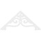 Ekena Millwork Pitch Finley Architectural Grade PVC Gable Pediment, 60"W x 27 1/2"H x 1"P (11/12) GPP060X028X100FIN - alternate 4